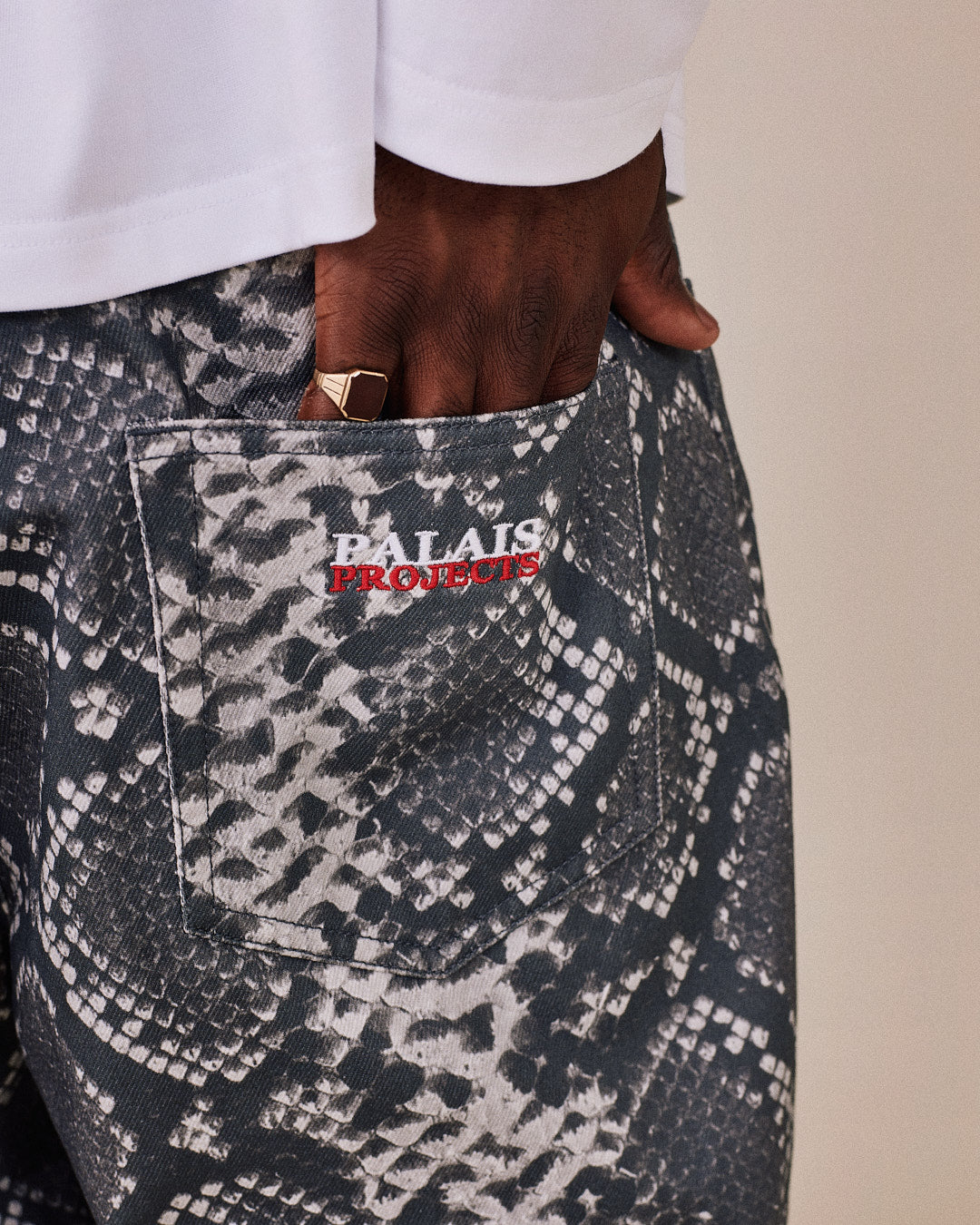 Baggy Canvas Pants - Black Cobra