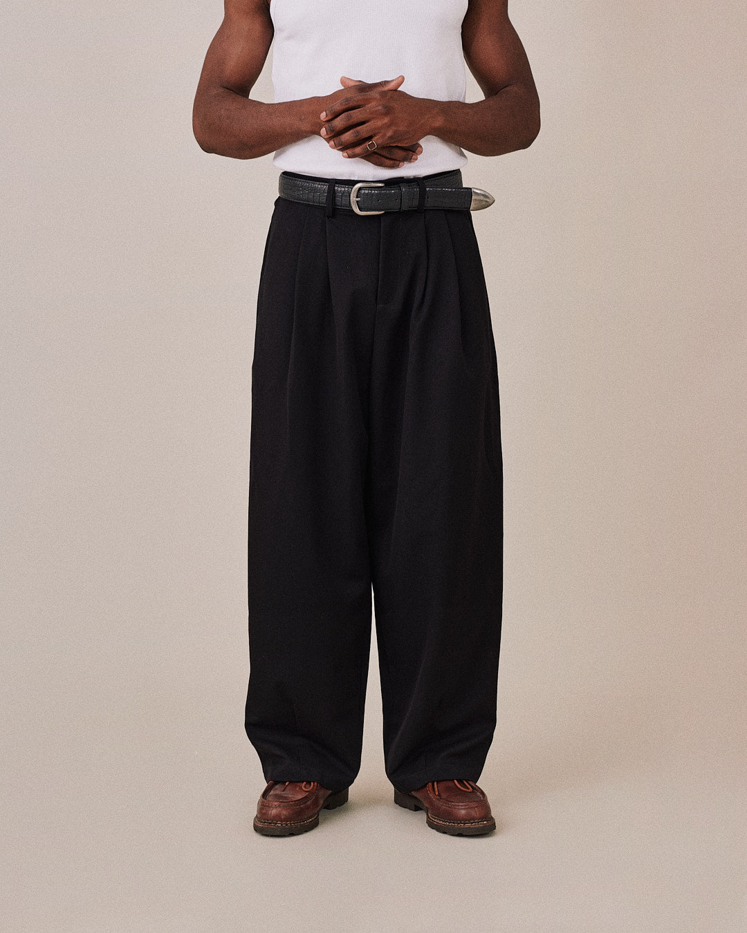 Relaxed Suit Pants - Black