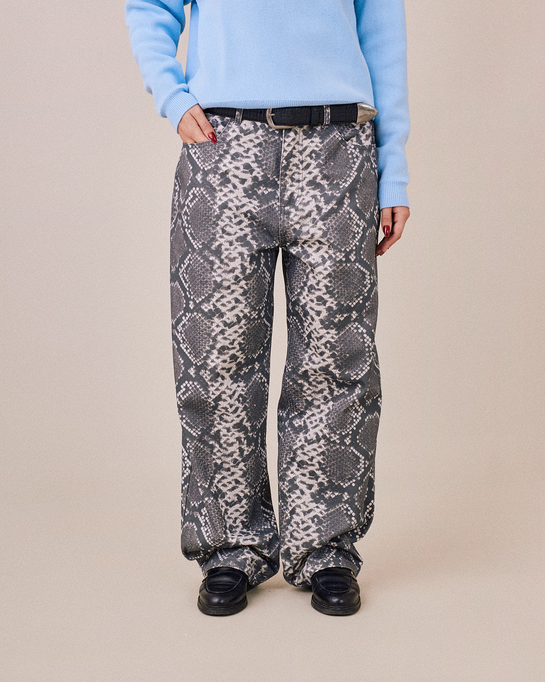 Baggy Canvas Pants - Black Cobra