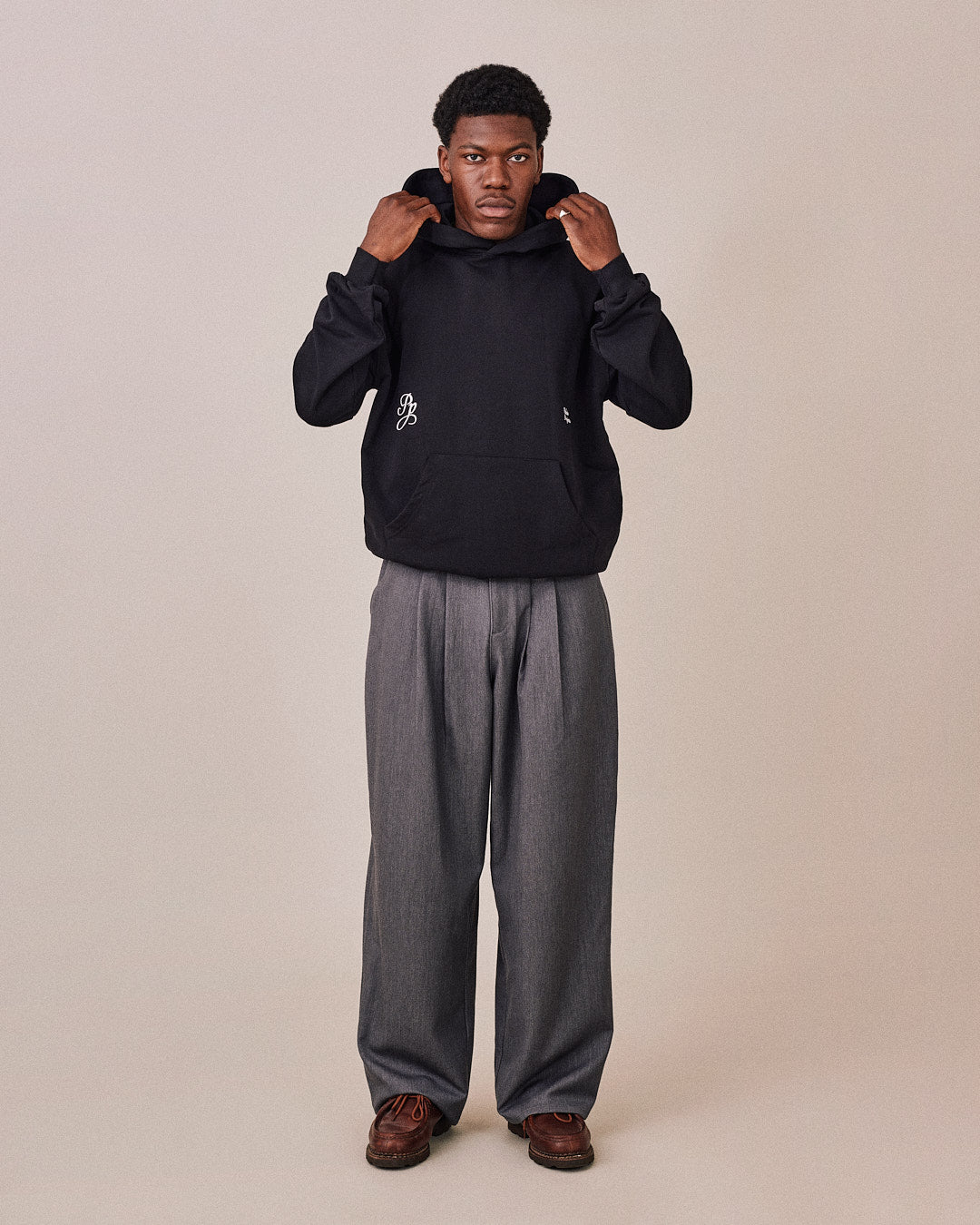 Box Fit Heavy World Tour Hoodie - Black