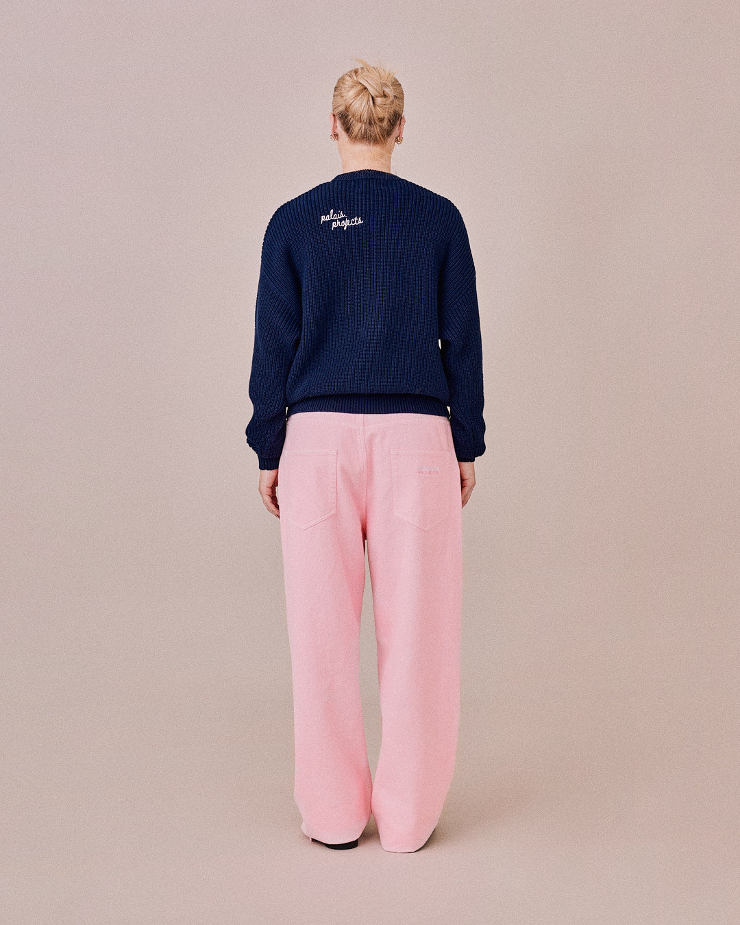 Baggy Canvas Pants - Pink