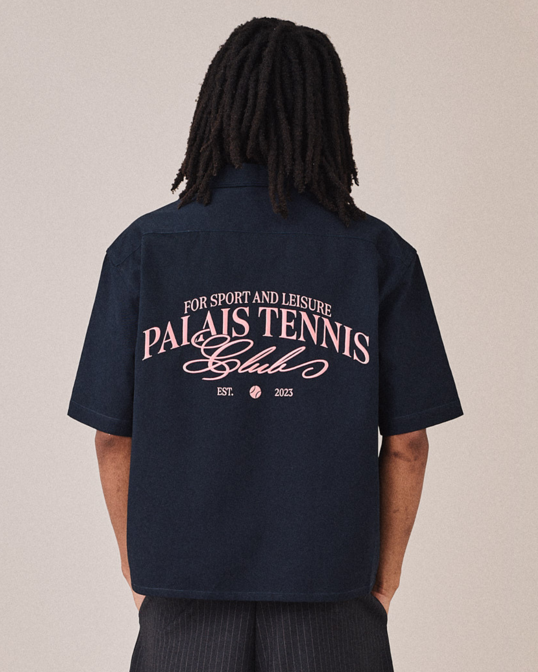 SS Canvas Tennis Shirt - Navy