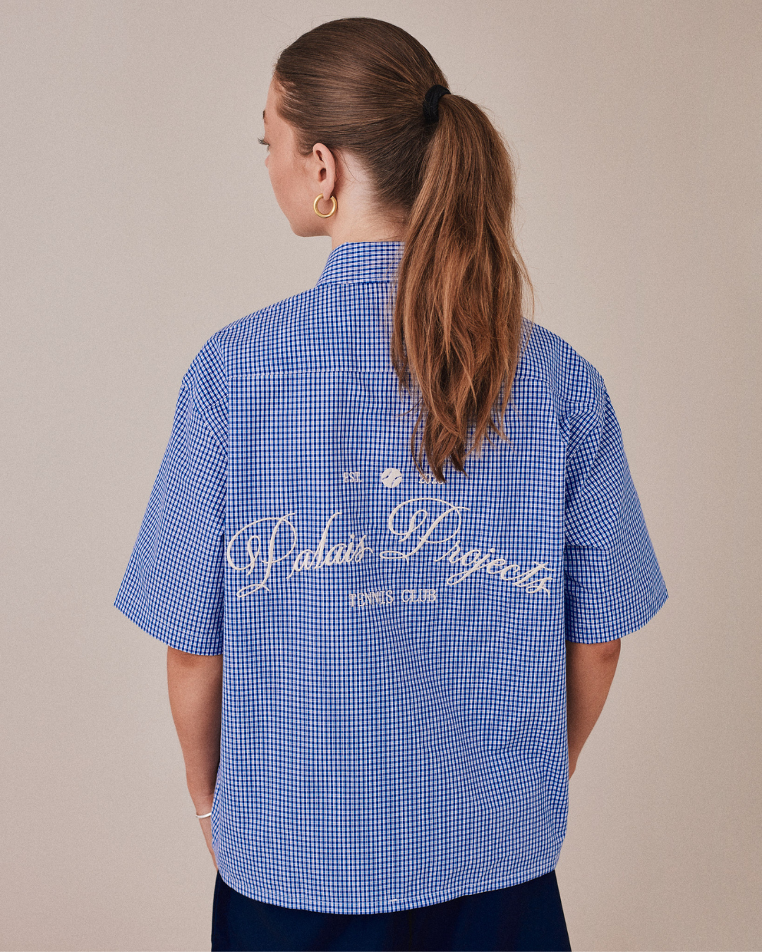 SS Checkered Tennis Shirt - Blue