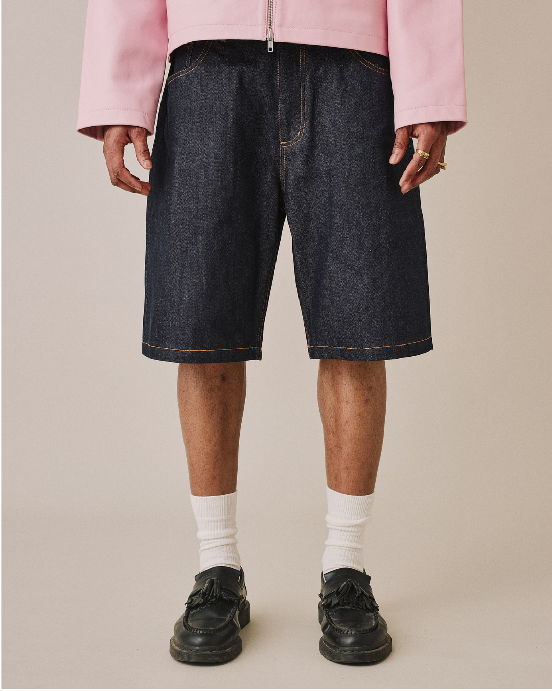 Baggy Selvedge Jorts - Indigo
