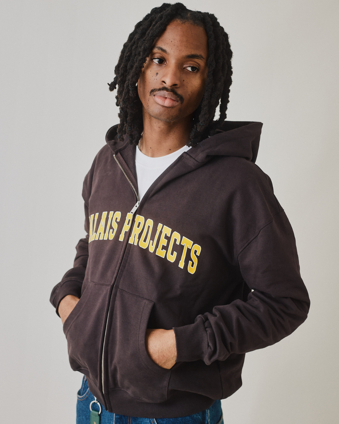 College Box Fit Heavy Zip Hoodie