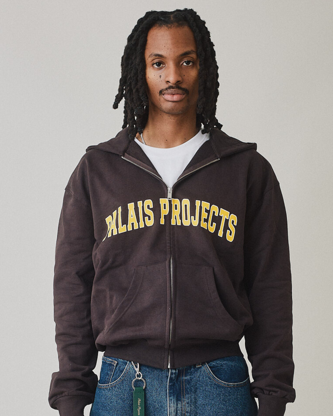 College Box Fit Heavy Zip Hoodie