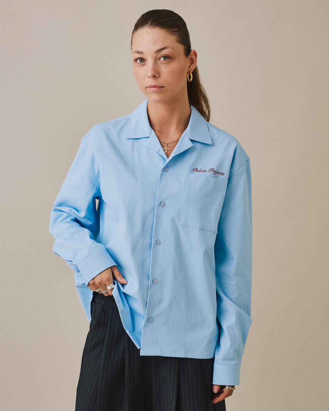 LS Canvas Famiglia Shirt - Blue