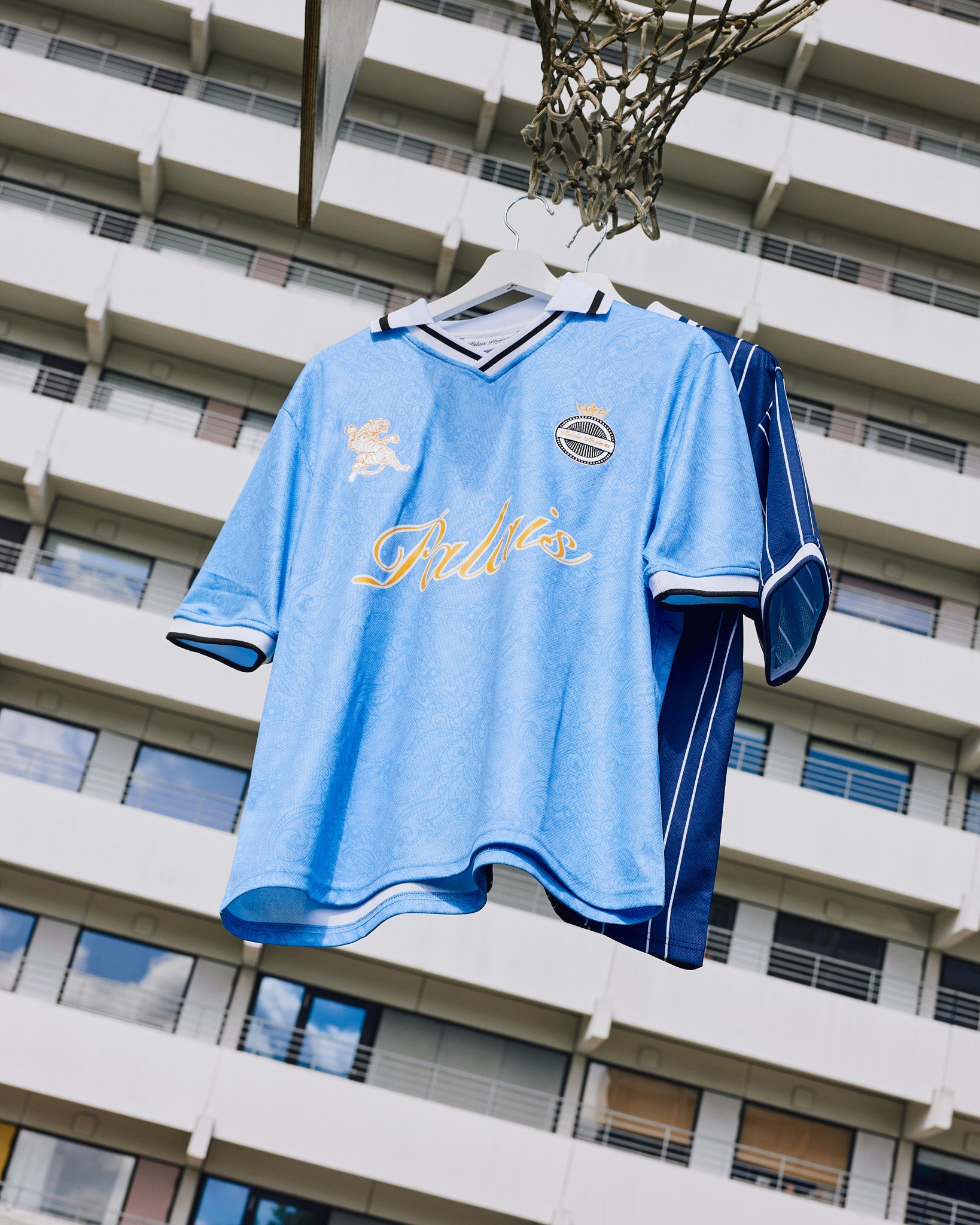 Football Shirt - Light Blue Paisley