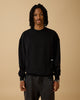 Essential Box Fit Heavy Crewneck - Black