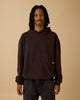 Essential Box Fit Heavy Hoodie - Mocha Brown