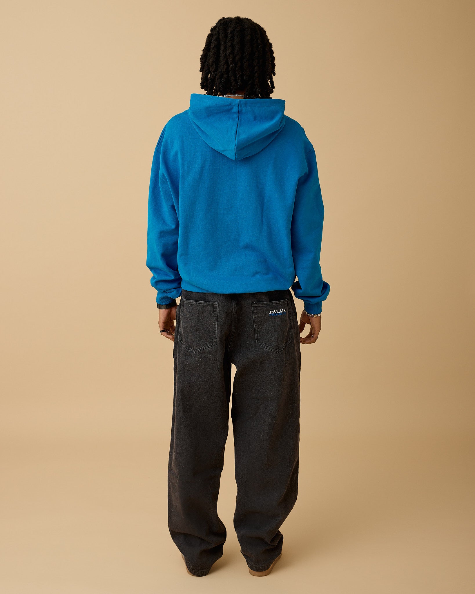 Essential Box Fit Heavy Hoodie - Blue