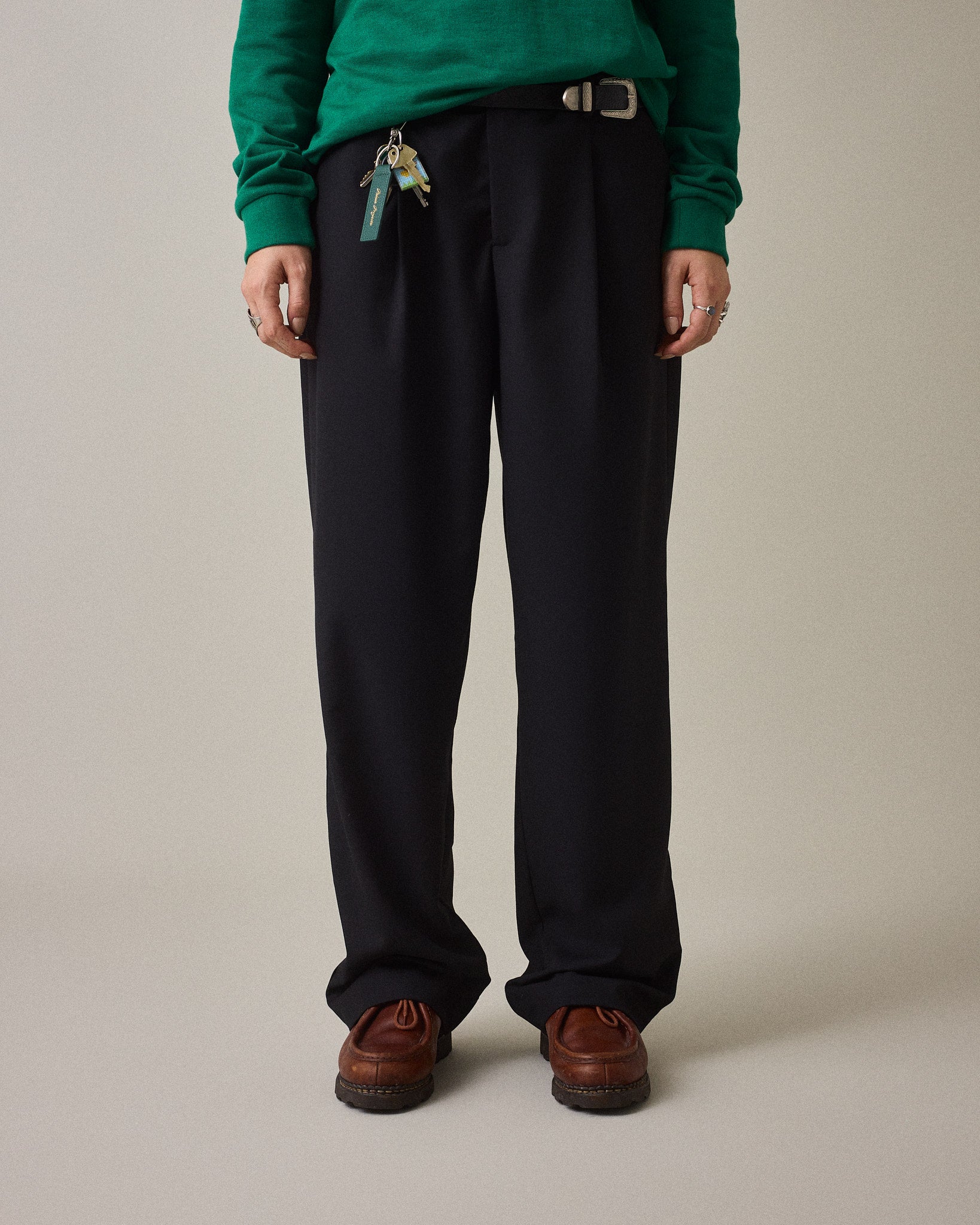 Baggy Suit Pants - Black