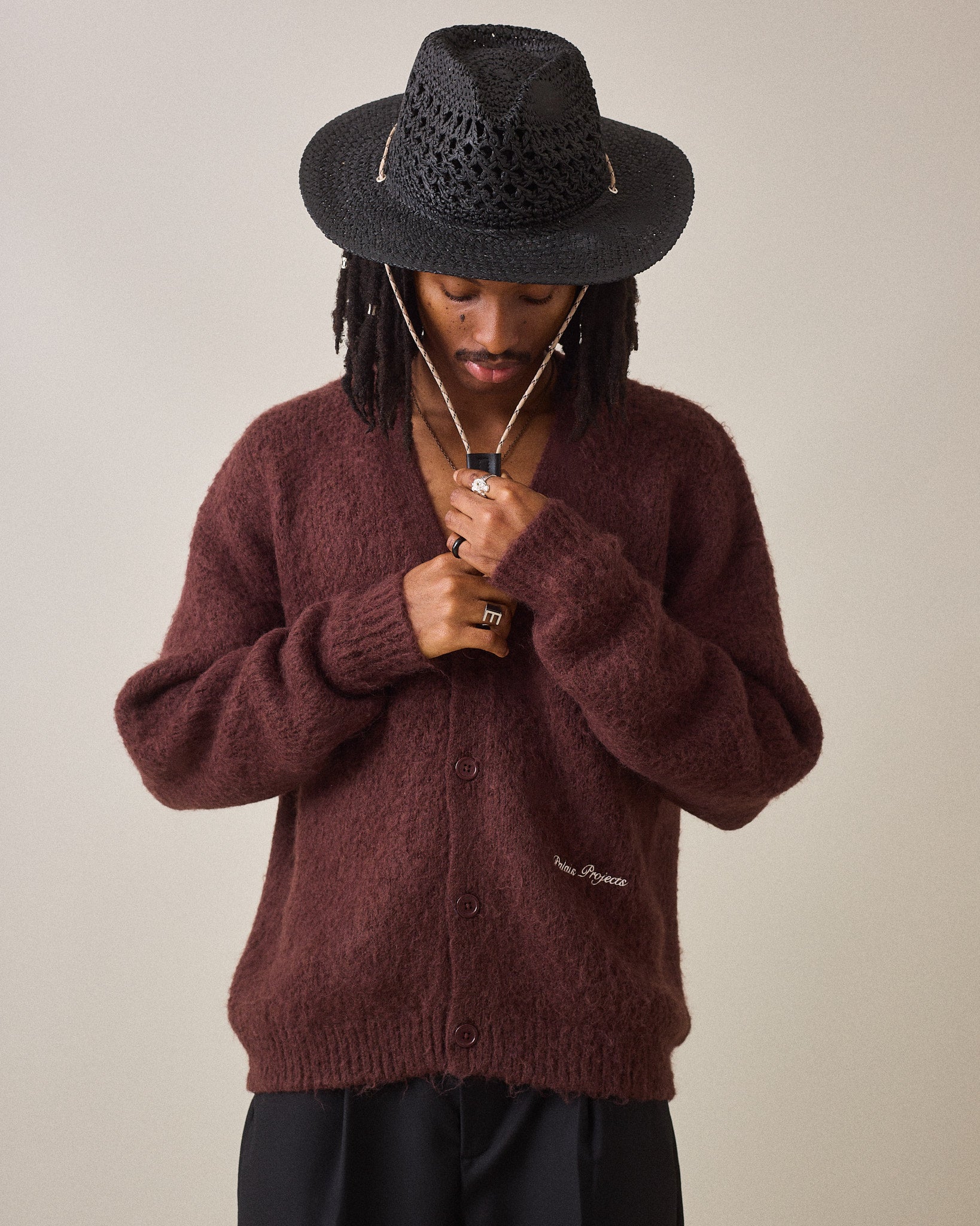 Knit Cardigan - Brown