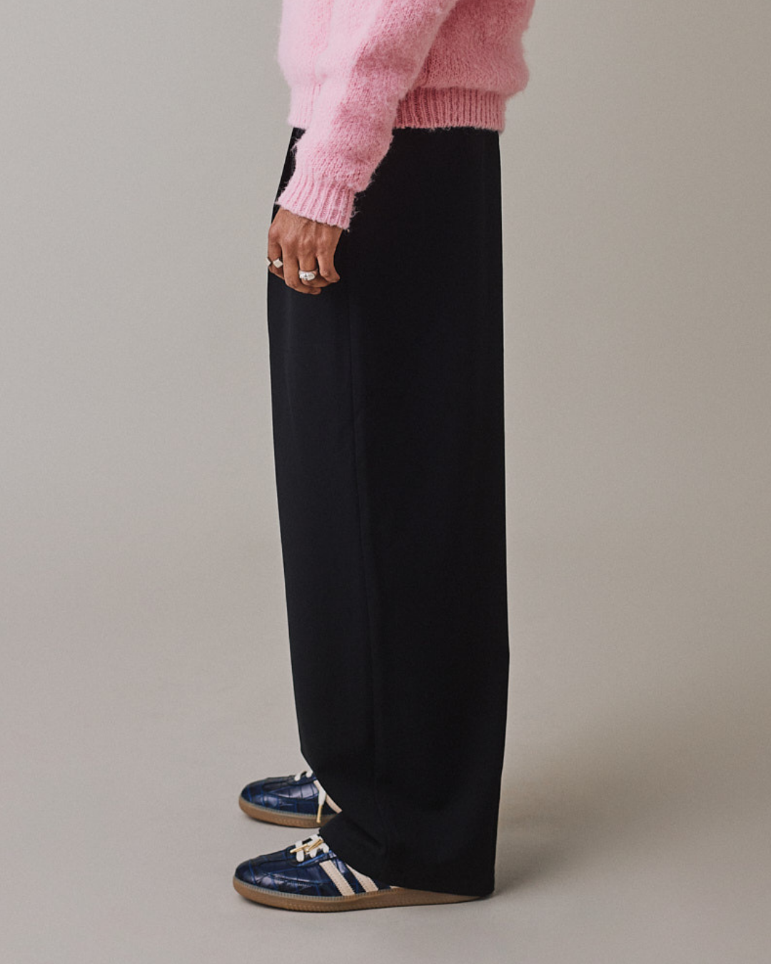 Relaxed Suit Pants - Black