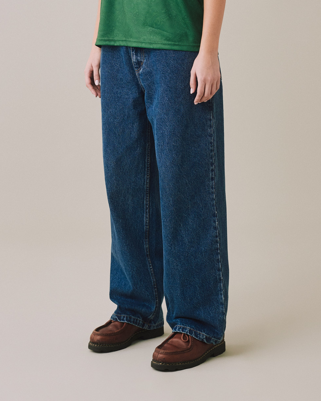 Baggy Jeans - Mid Blue