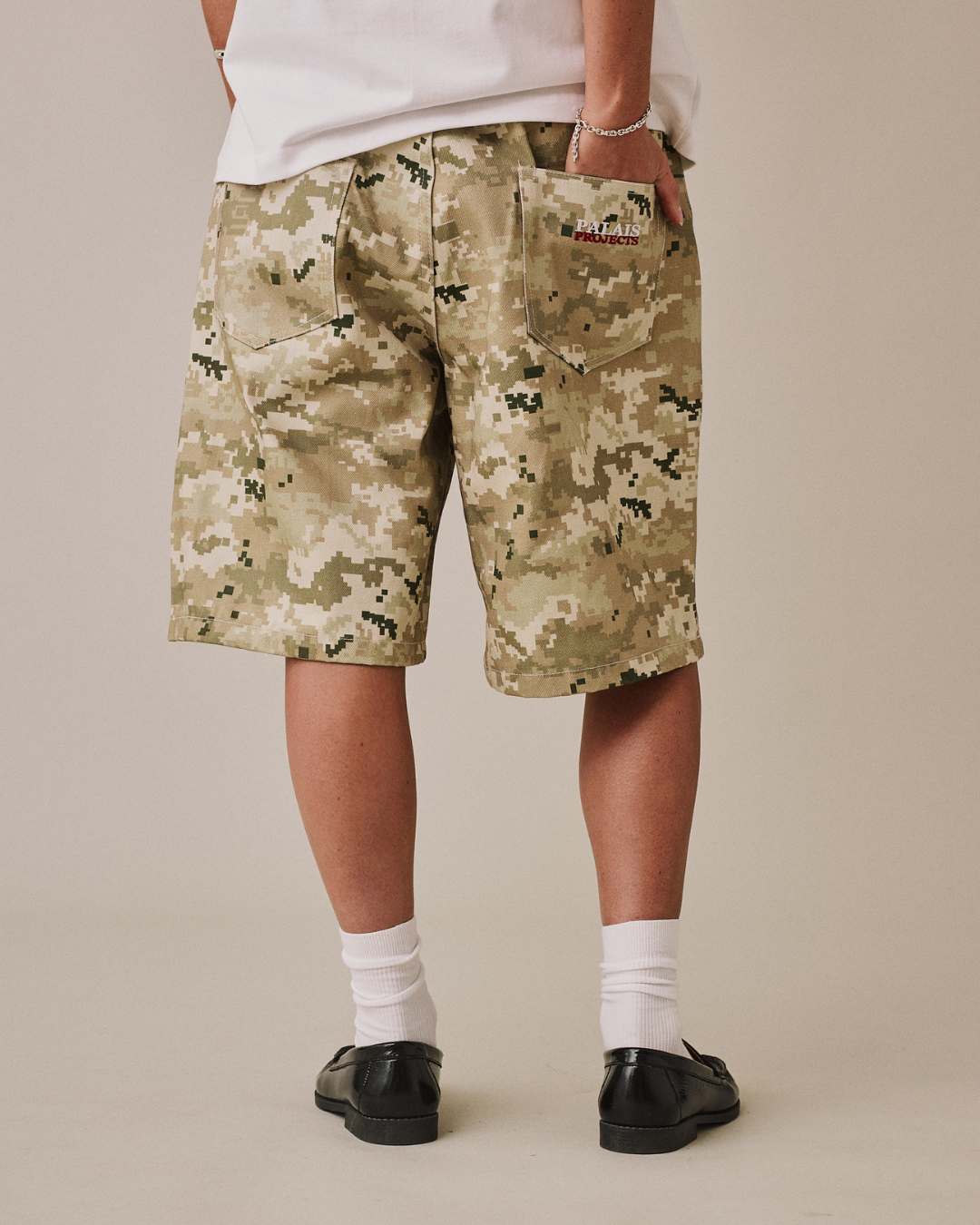 Baggy Canvas Jorts - Camo