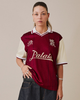 Football Shirt SS - Burgundy Pattern