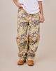 Baggy Canvas Pants - Green/Pink Camo