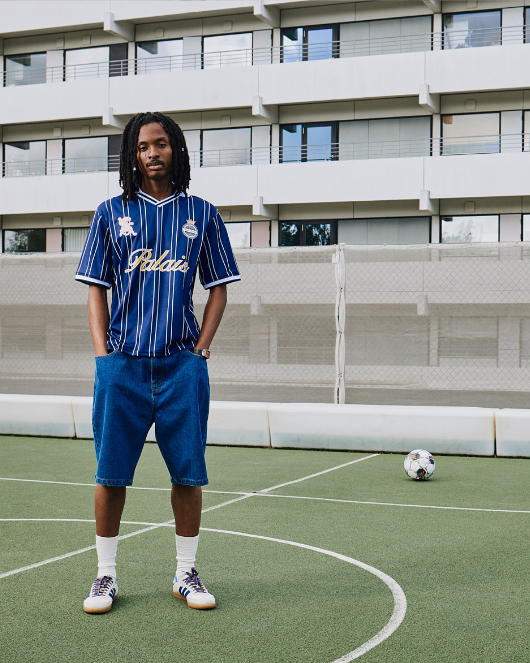 Football Shirt - Navy Stripe