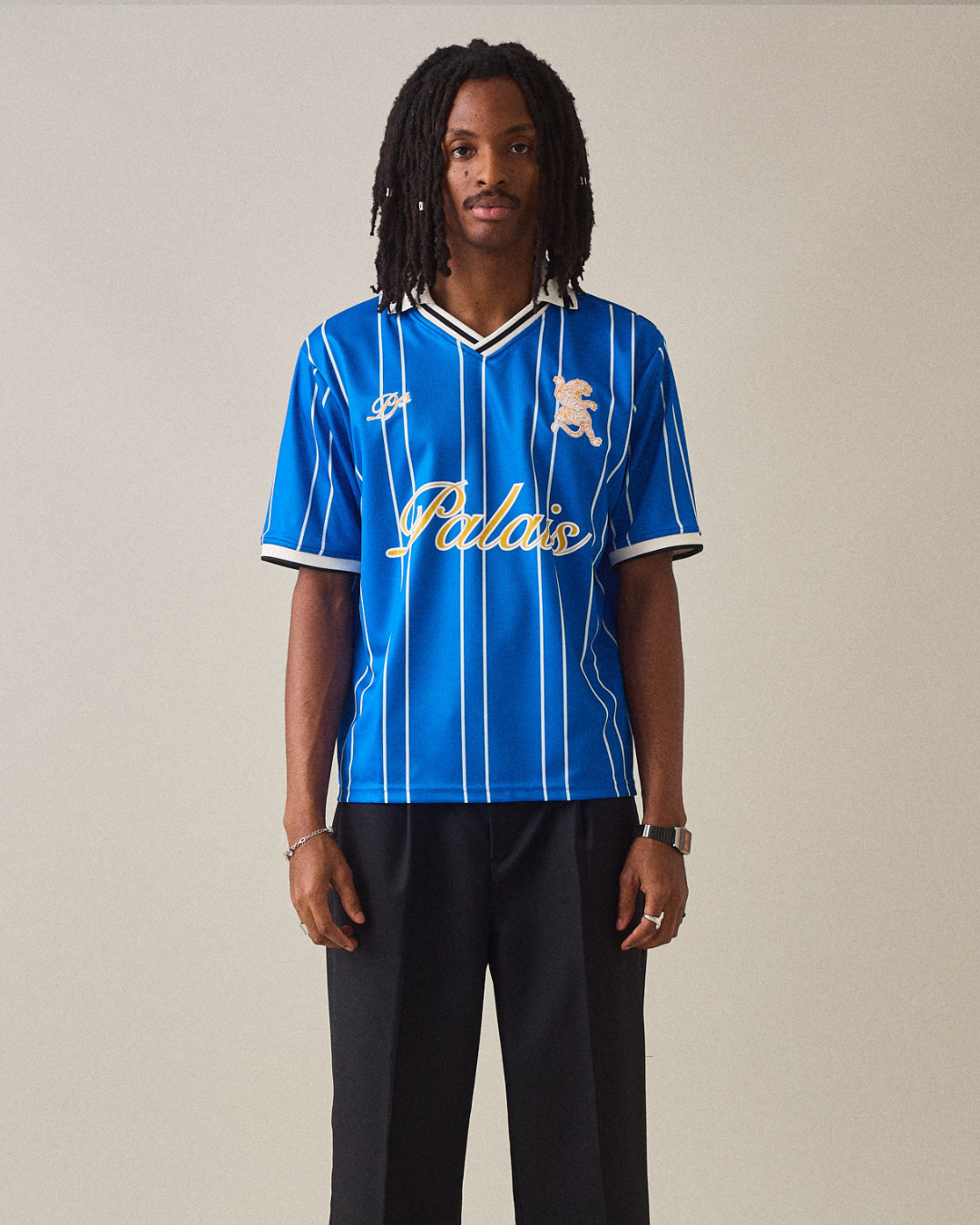 Football Shirt SS - Blue Stripe