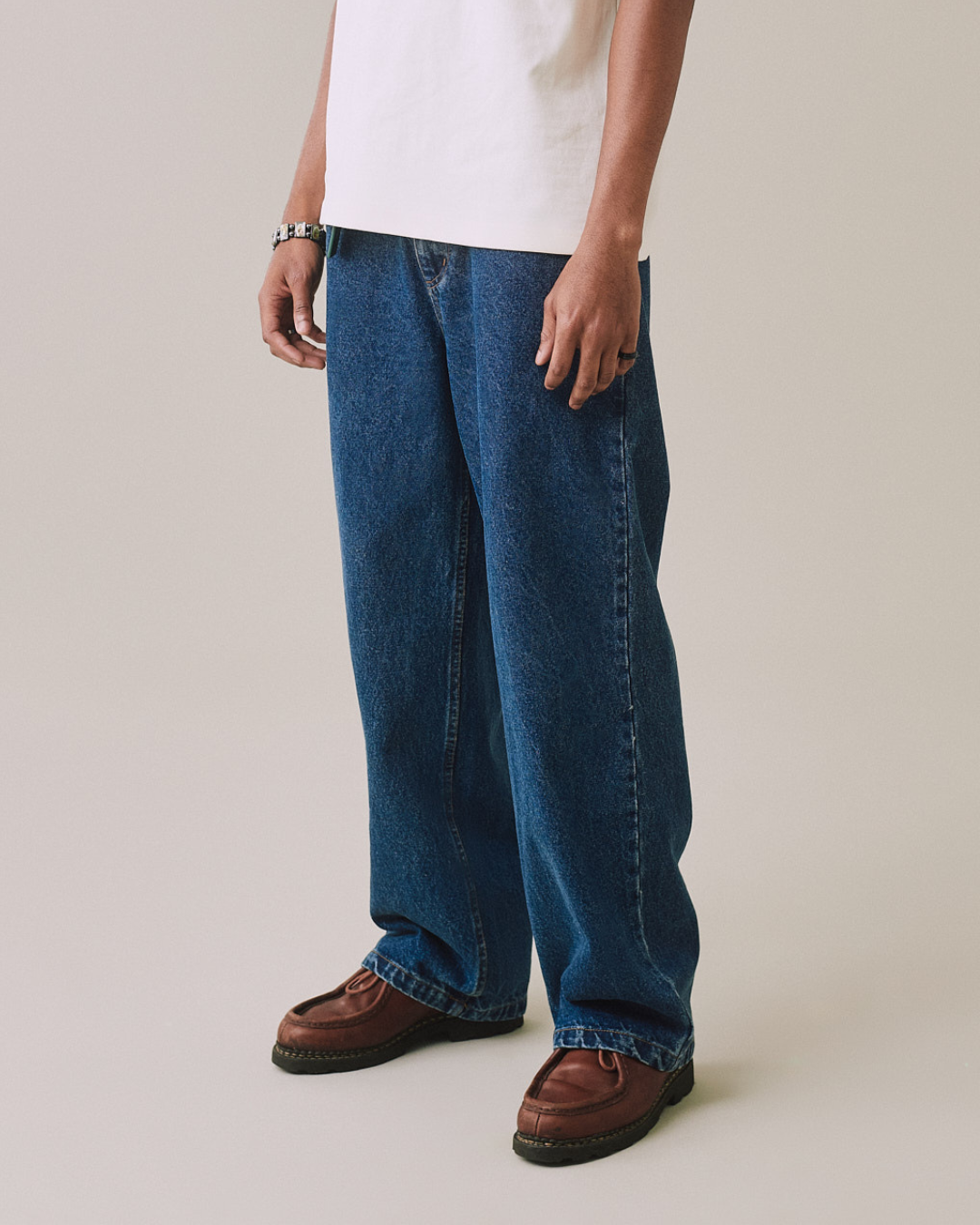 Baggy Jeans - Mid Blue