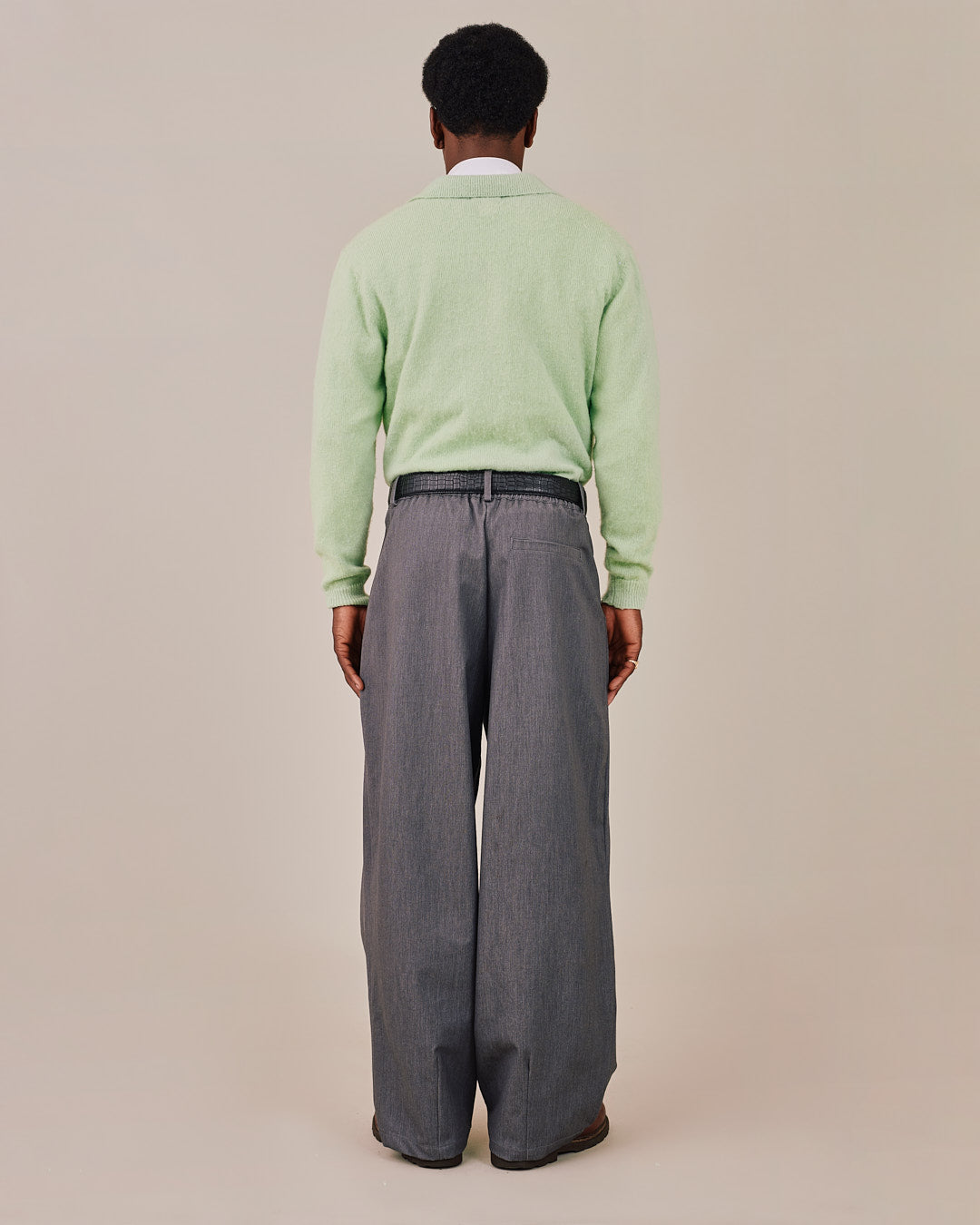 Alpaca Mix Knit Cardigan - Mint