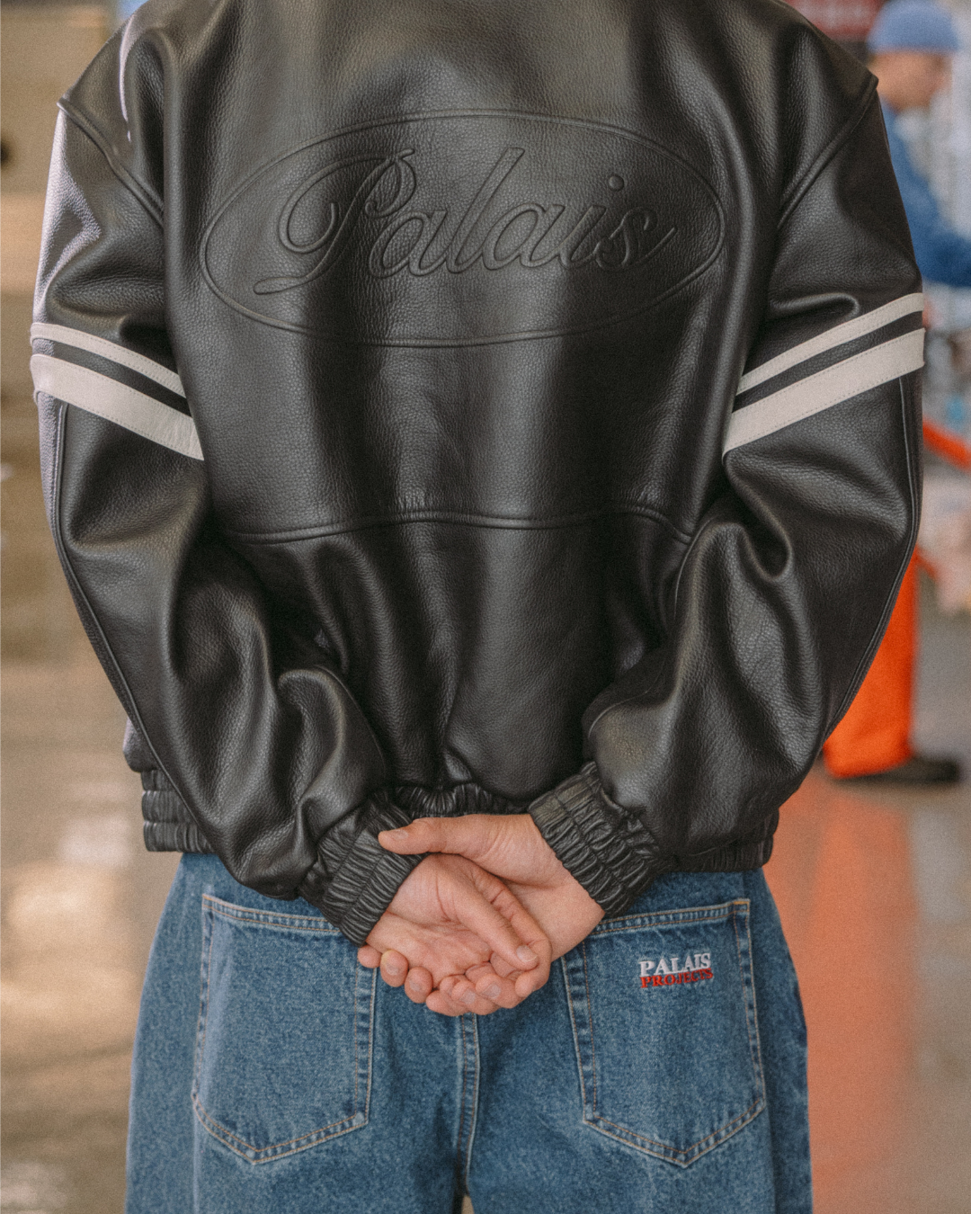 AGF x PALAIS Oversized Leather Jacket