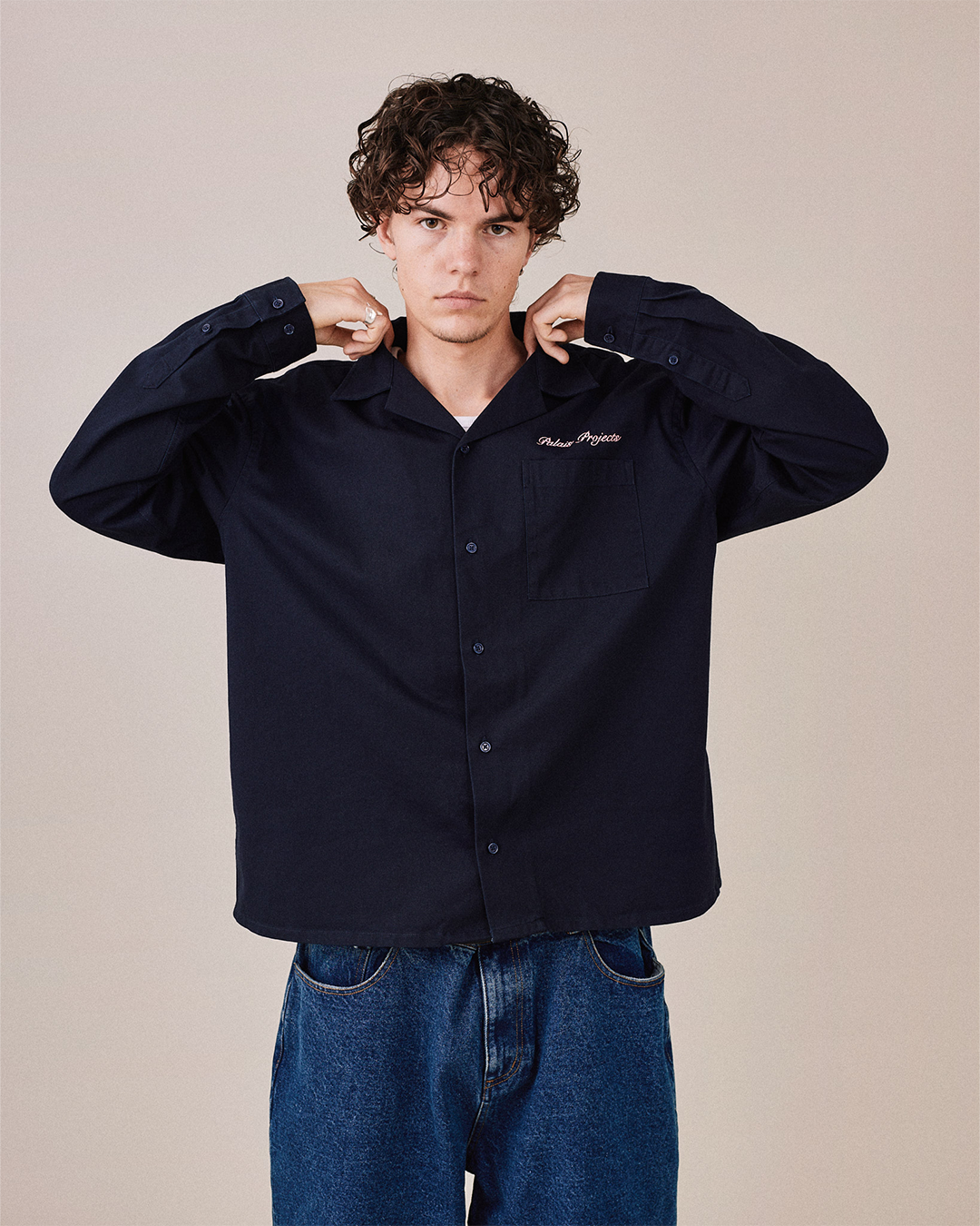 LS Canvas Essential Shirt - Navy