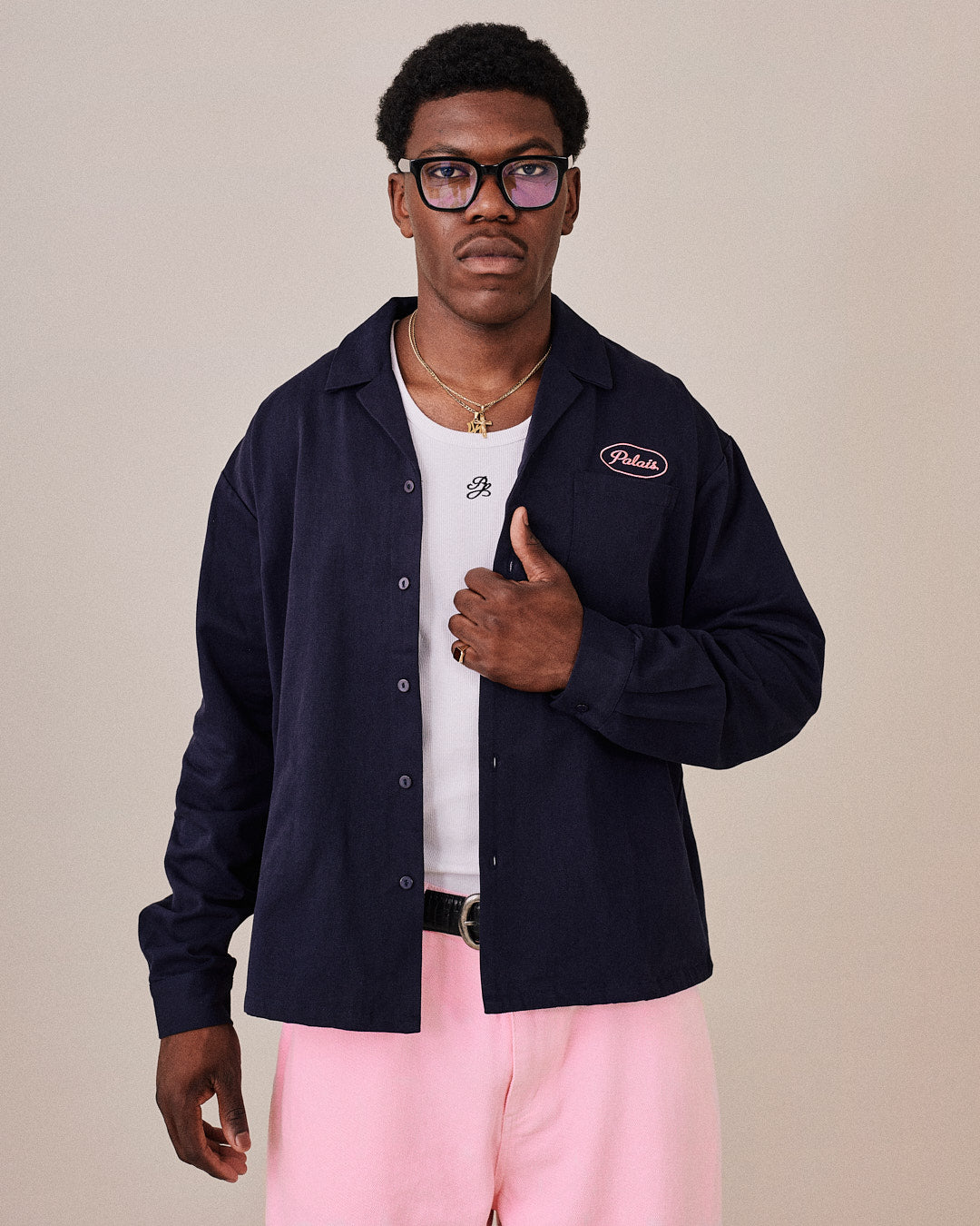 LS Canvas Mechanical Shirt - Navy
