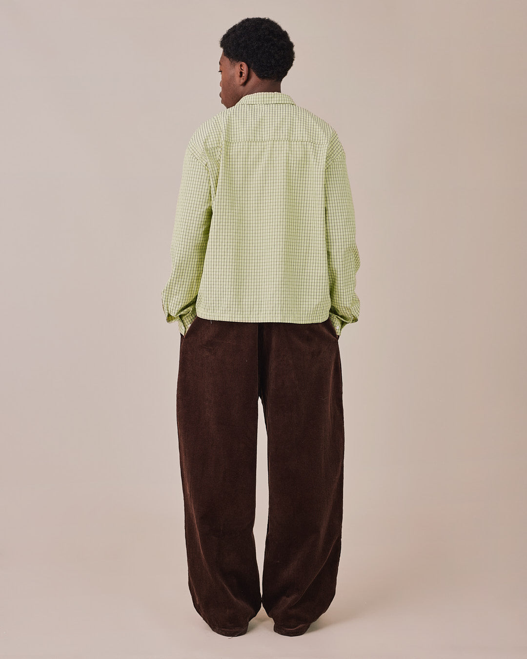 LS Checkered Shirt - Bright Green
