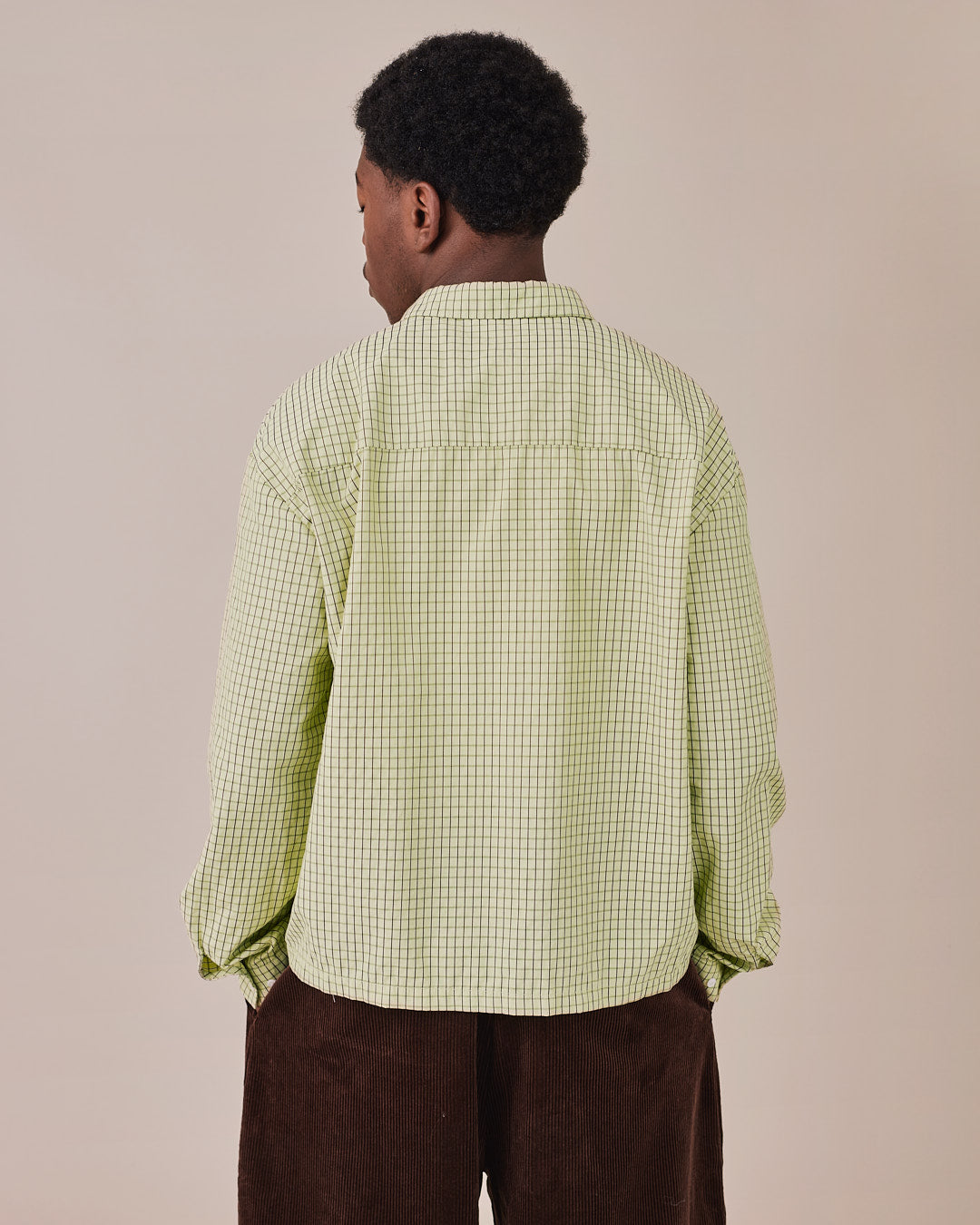 LS Checkered Shirt - Bright Green