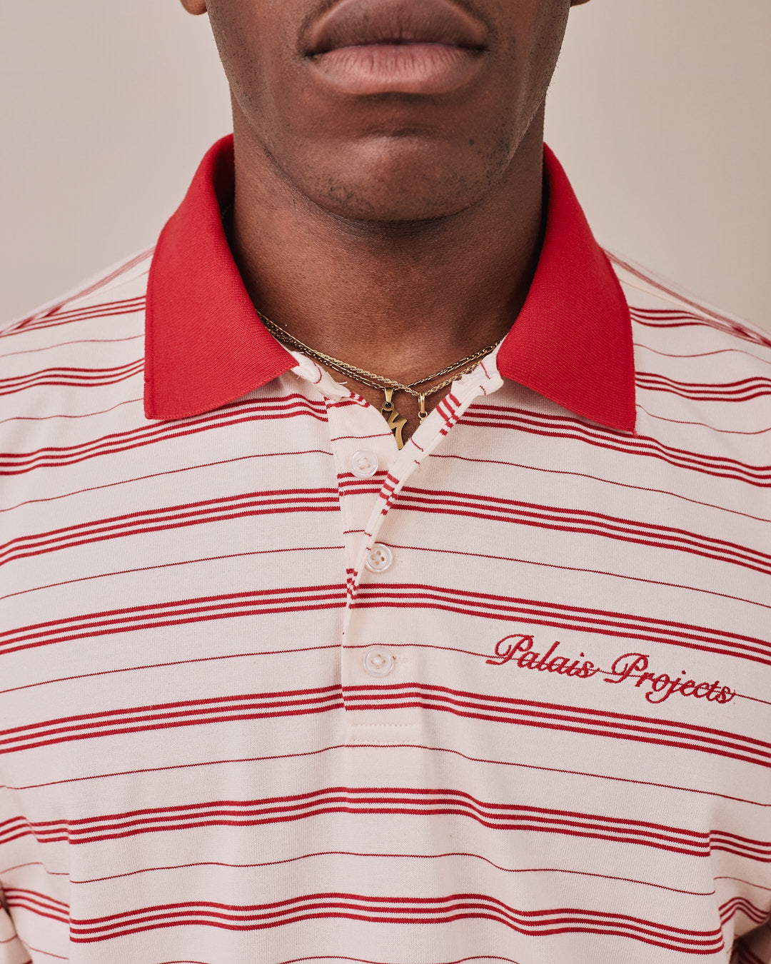 SS Polo Shirt - Red Stripe