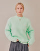 Knit O-Neck Sweater - Mint