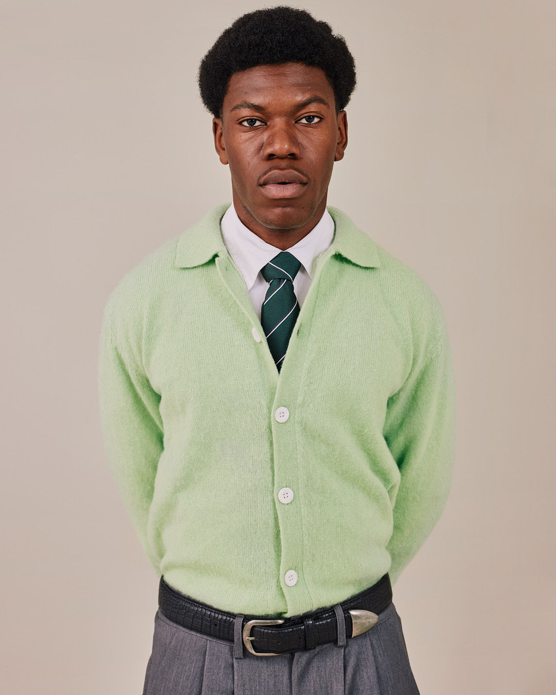 Tie - Green Stripe