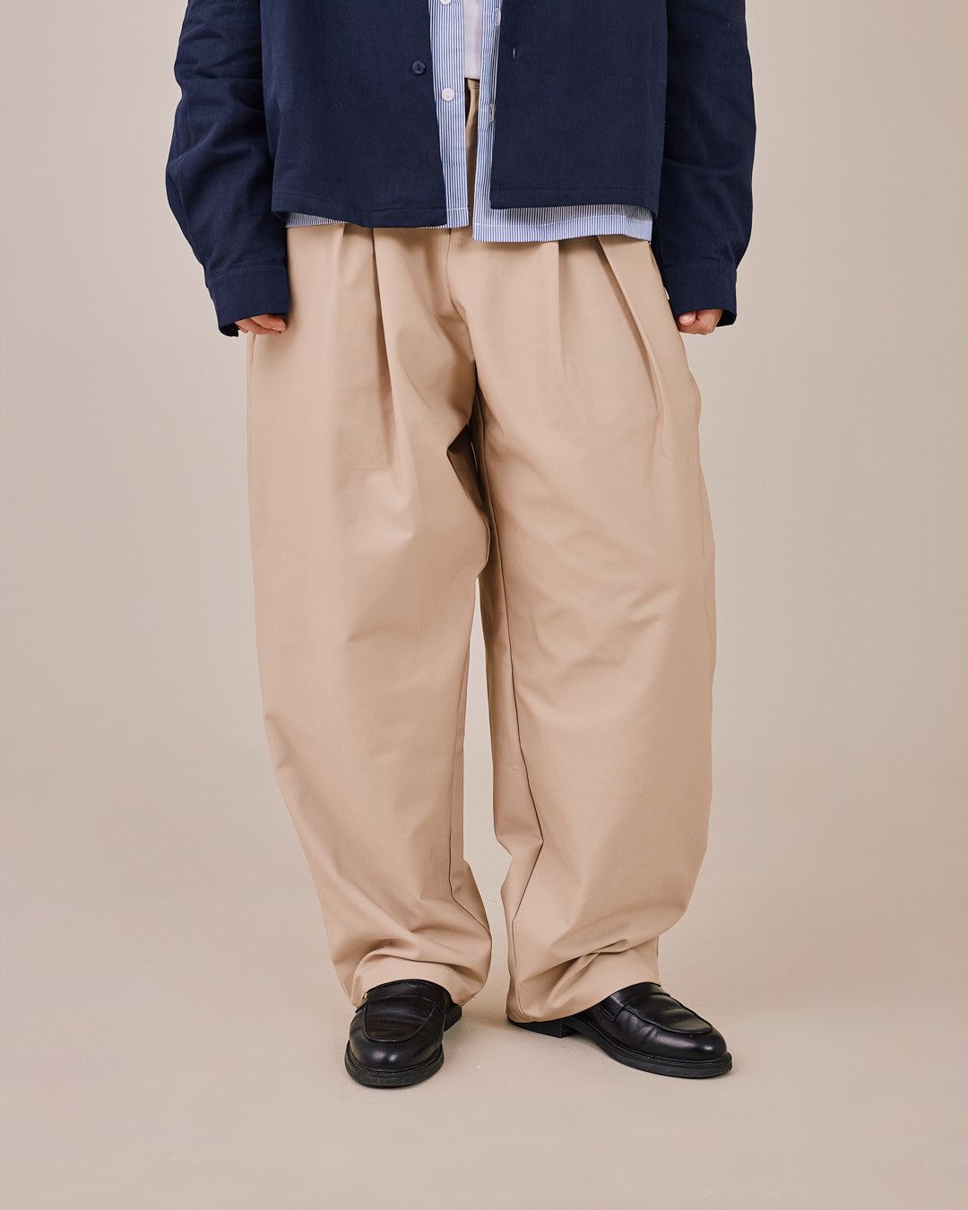 Baggy Twill Pants - Beige