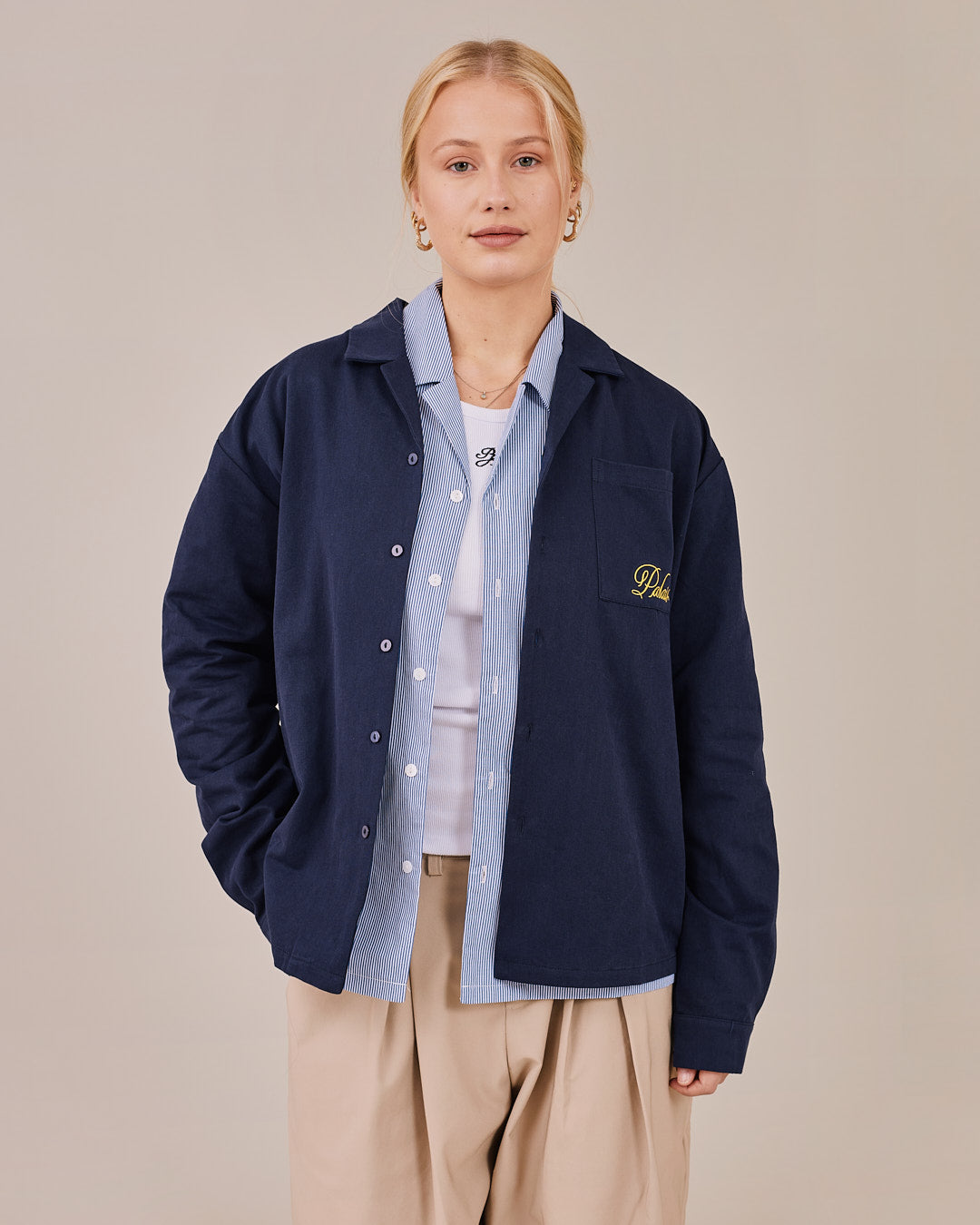 LS Canvas Racing Club Shirt - Navy