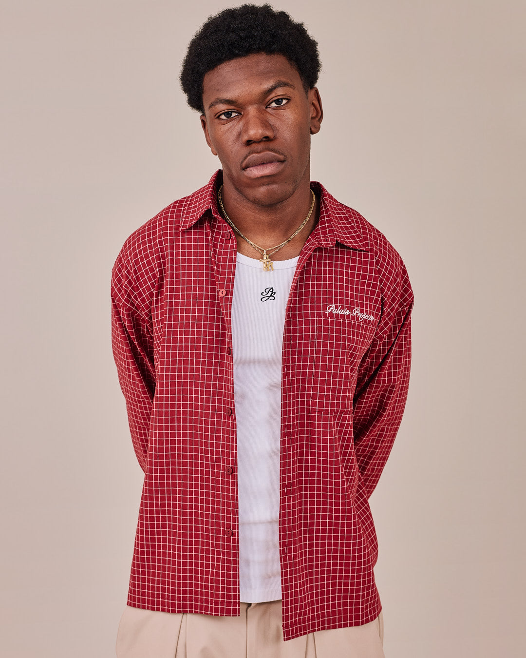 LS Checkered Shirt - Red