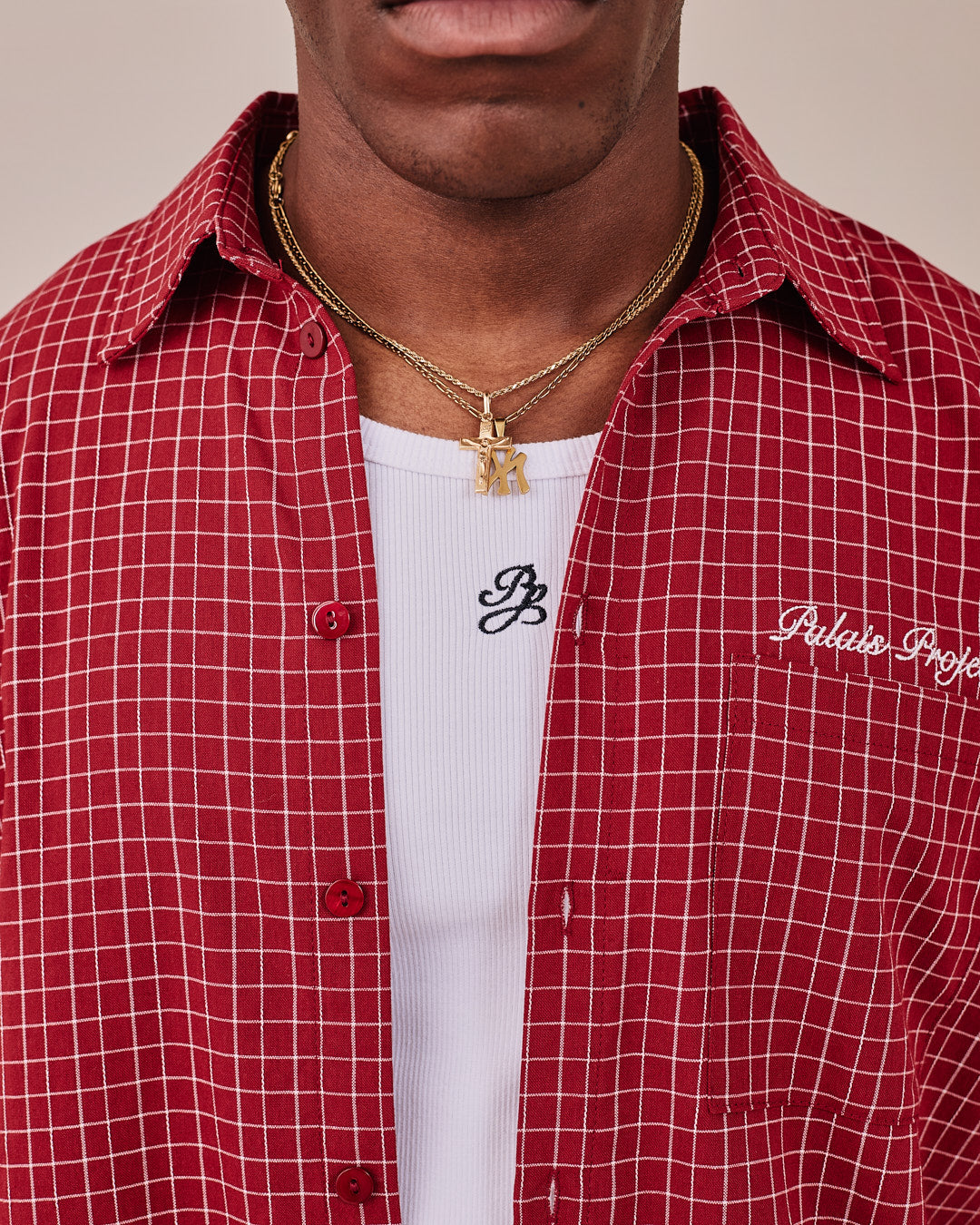 LS Checkered Shirt - Red
