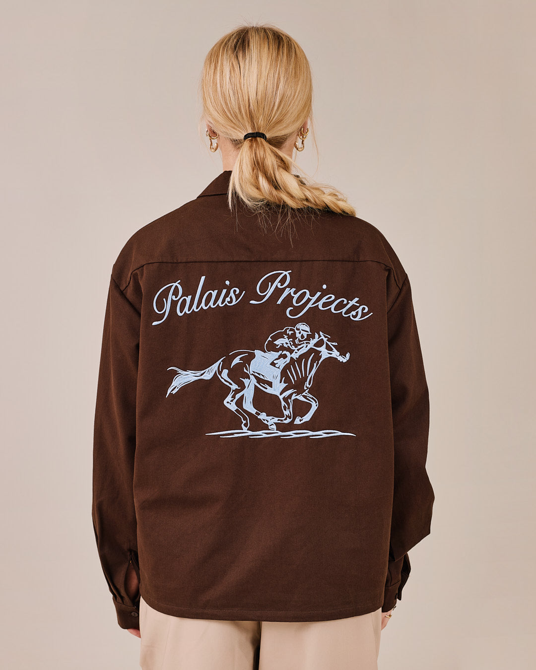LS Canvas Horse Shirt - Brown