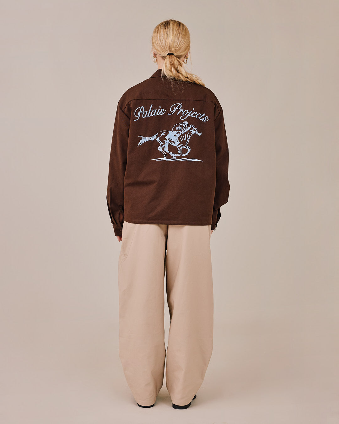 LS Canvas Horse Shirt - Brown