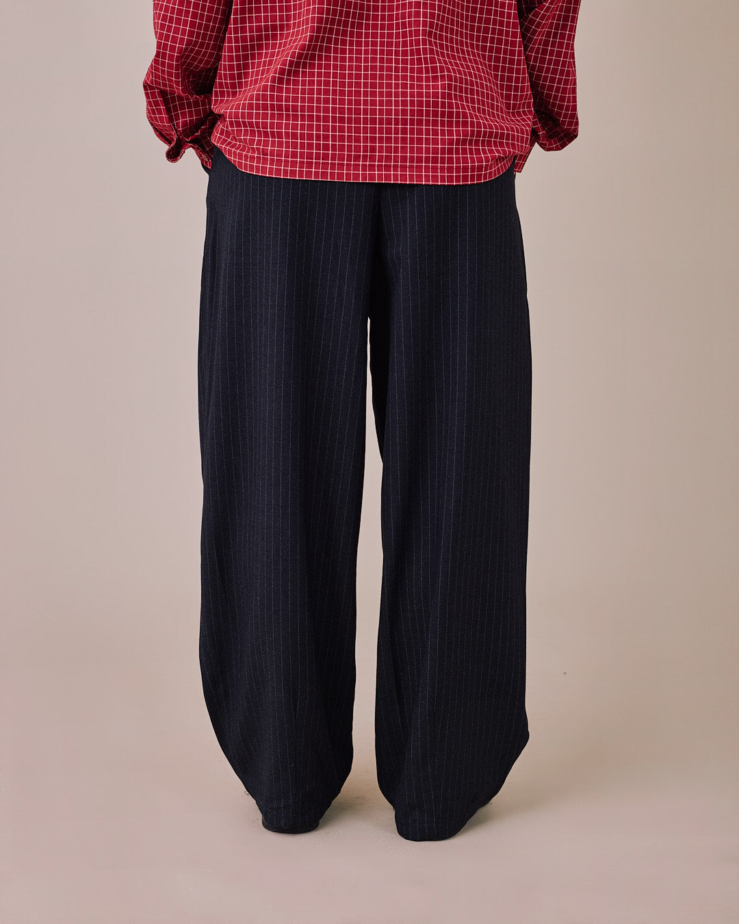 Relaxed Suit Pants - Black Stripe