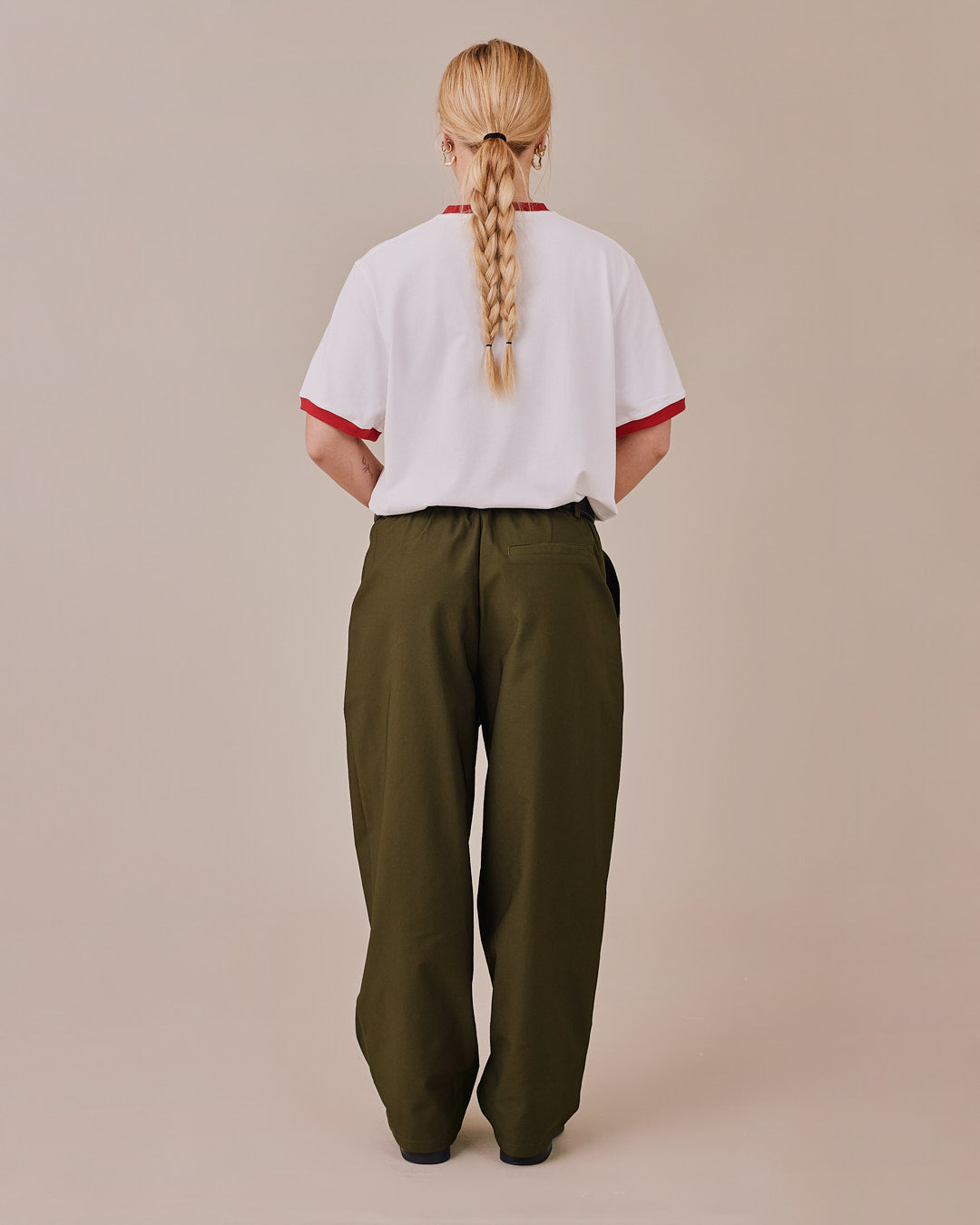 Baggy Twill Pants - Green