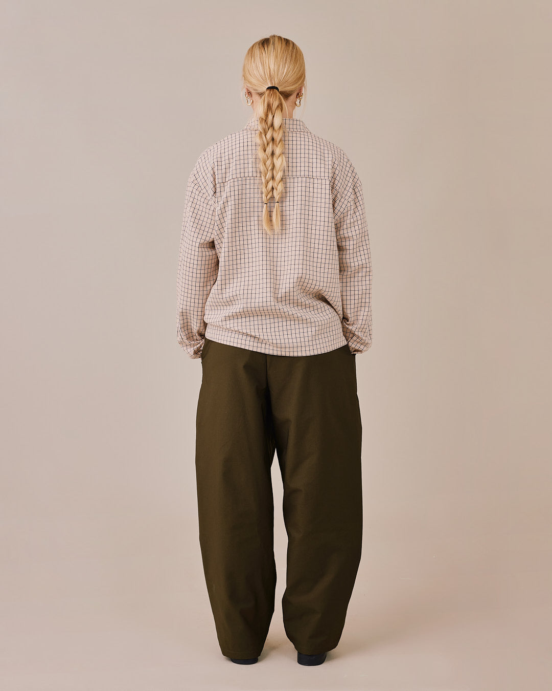 LS Checkered Shirt - Brown