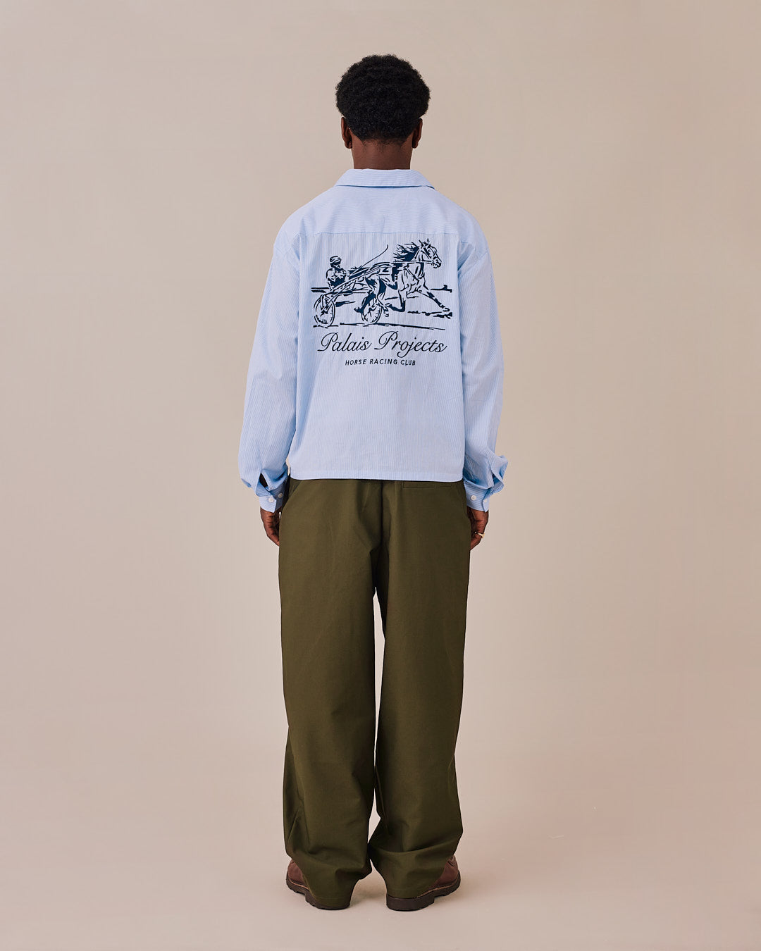 LS Striped Racing Shirt - Blue