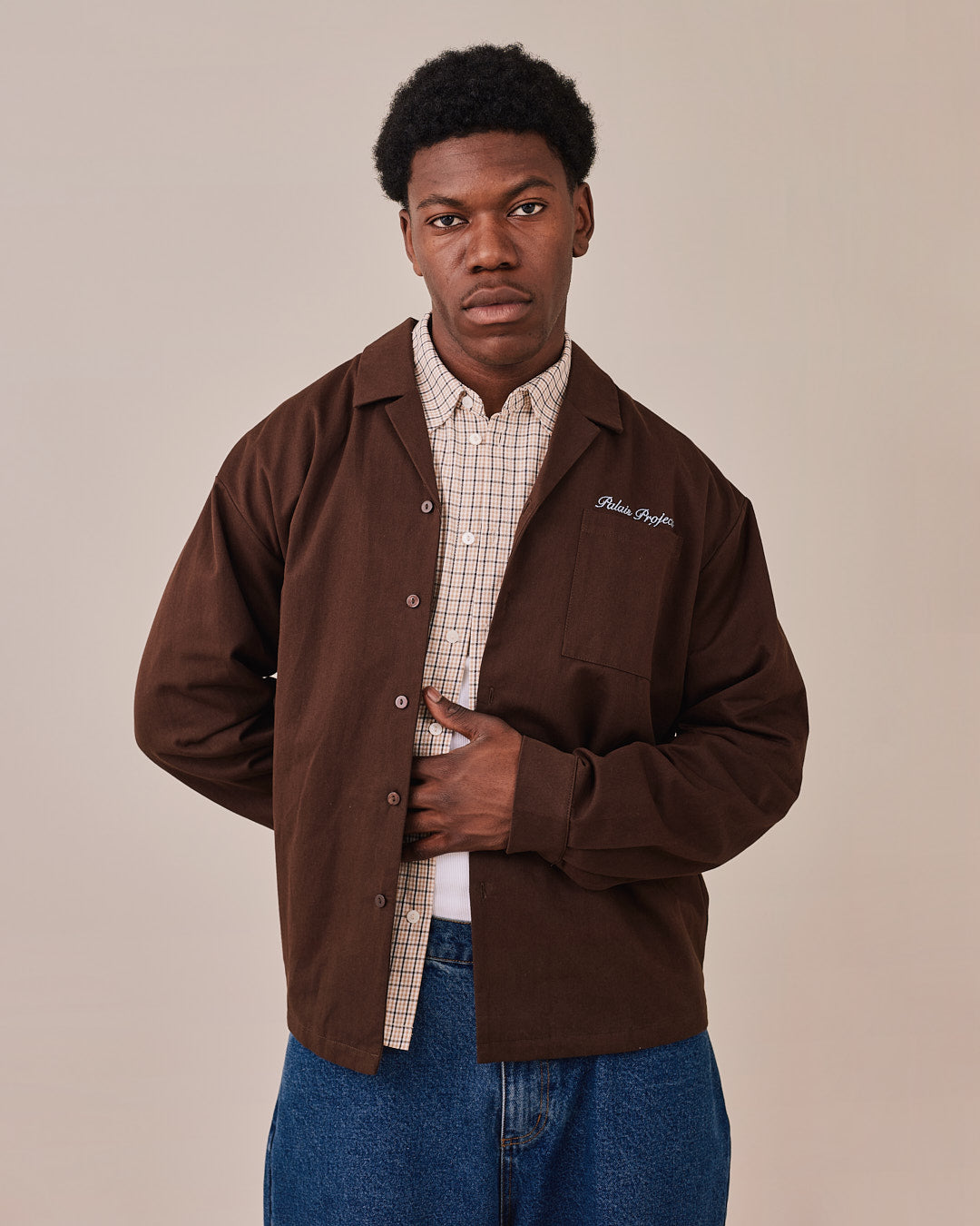 LS Canvas Horse Shirt - Brown
