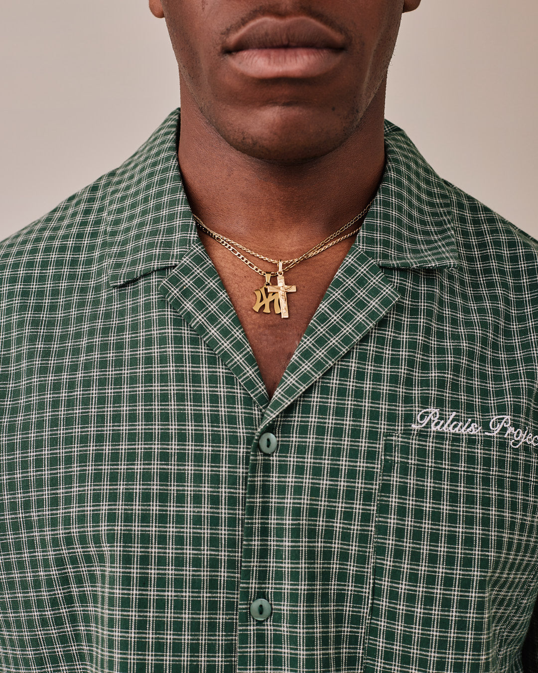 LS Checkered Shirt - Dark Green