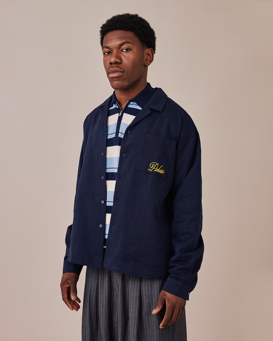 LS Canvas Racing Club Shirt - Navy