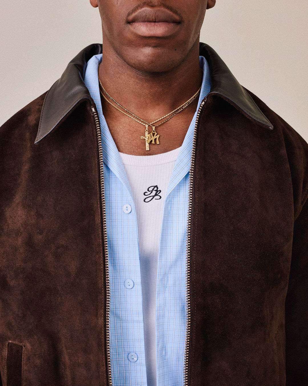 Suede Jacket - Dark Brown