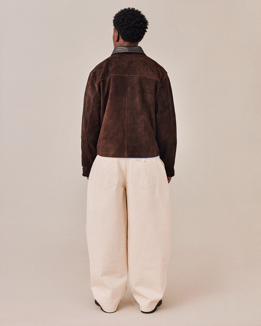 Suede Jacket - Dark Brown