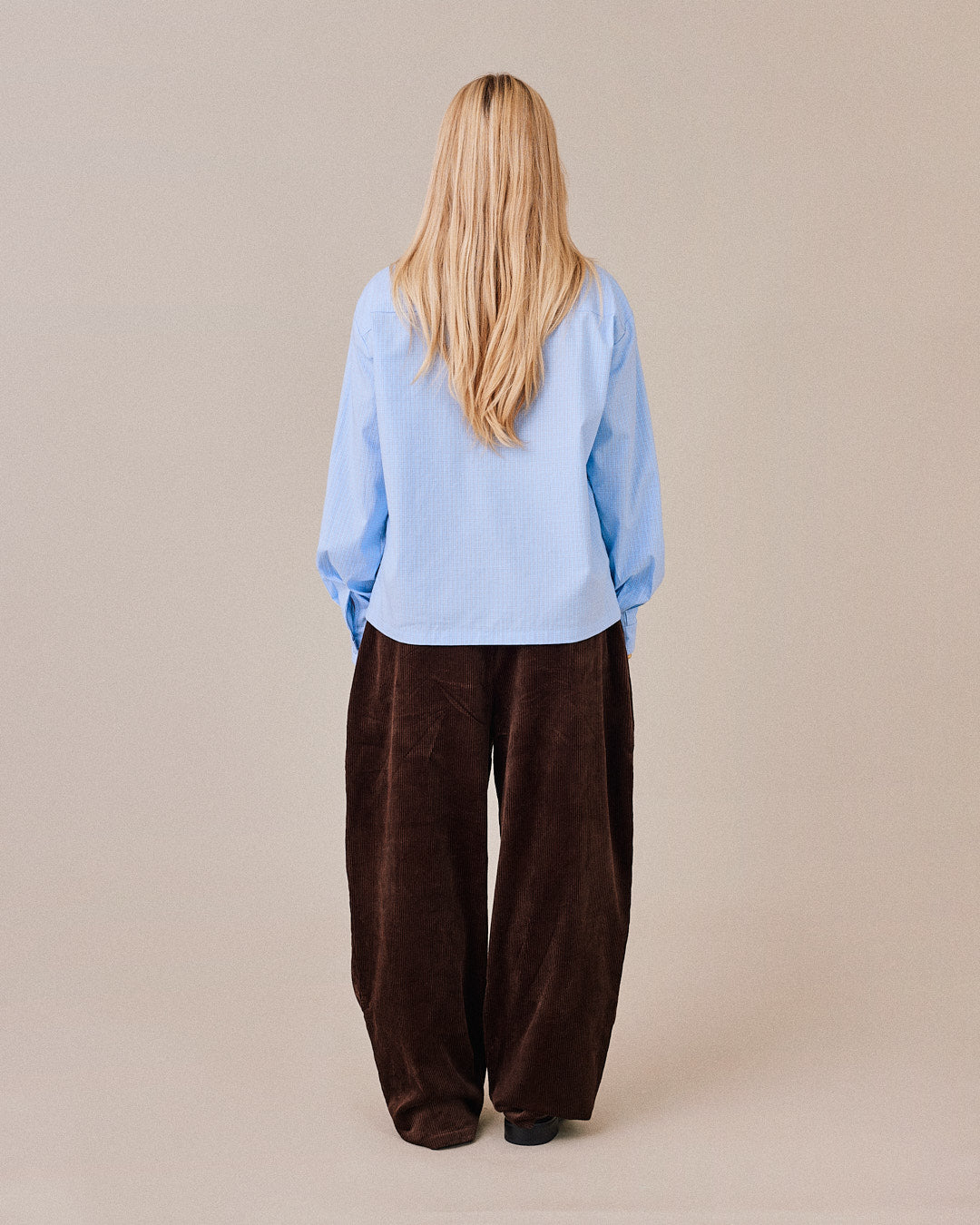 LS Checkered Shirt - Light Blue